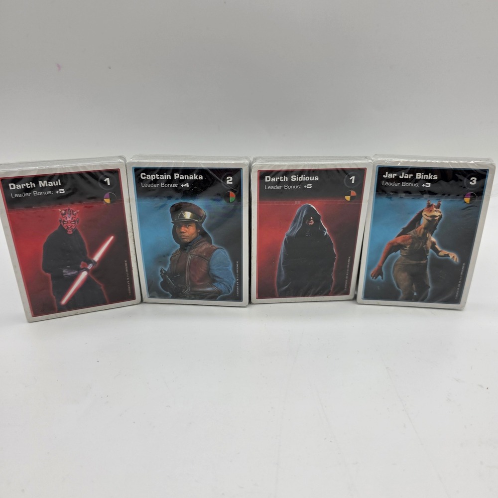 Star Wars Episode 1‎ Young Jedi CCG Sealed Starter Decks Lot 4 Decipher 1999